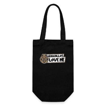 Armadillos Love Me Pink Fairy Chlamyphoridae - Gift Bag for Bottles - black - Front