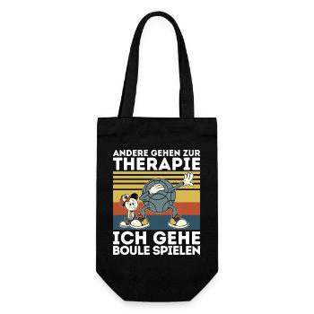 Others go to therapy boules petanque balls - Gift Bag for Bottles - black - Front