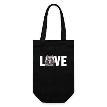 Trucker Love Trucker Truckie Legends Lover Truck - Gift Bag for Bottles - black - Front