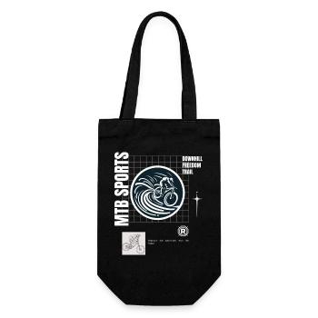 Mountain Bike Downhill - Gift Bag for Bottles - black - Front