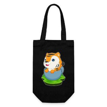 Mug Tigre - Sac à bouteille - noir - Devant