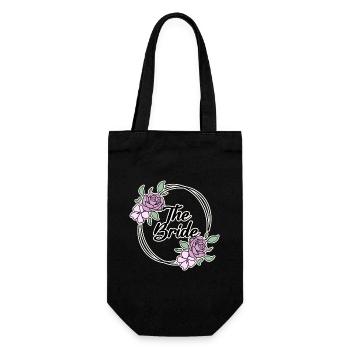 Bridal Motif - Gift Bag for Bottles - black - Front