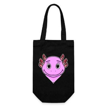 Axolotl Motif Kids - Gift Bag for Bottles - black - Front