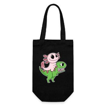 Dino Motif Dinosaure Axolotl Motif Enfants - Sac à bouteille - noir - Devant