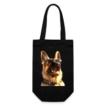 German Shepherd Dog Love German Shepherd Dog Dogs - Gift Bag for Bottles - black - Front
