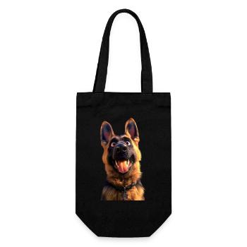 German Shepherd Dog Love German Shepherd Dog Dogs - Gift Bag for Bottles - black - Front