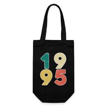 1995 - Year 1995 - Year of construction 1995 - Gift Bag for Bottles - black - Front