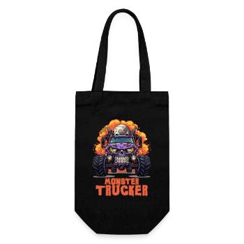 Monster Trucker: Monster Truck Skull - Gift Bag for Bottles - black - Front