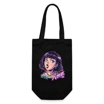 Coquine fille d’anime riche - Sac à bouteille - noir - Devant