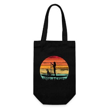 Paddleboard avec chien - Tee paddleboard - Sac à bouteille - noir - Devant
