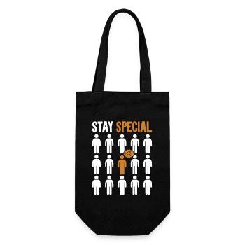 Stay Special Apraxie Legasthenie Artikulation - Geschenkbeutel für Flaschen - Schwarz - Vorne