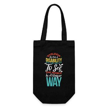 The Ability To See The World In A Unique Way - Gift Bag for Bottles - black - Front