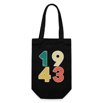 1943 - Né en 1943 - Construit en 1943 - Sac à bouteille - noir - Devant