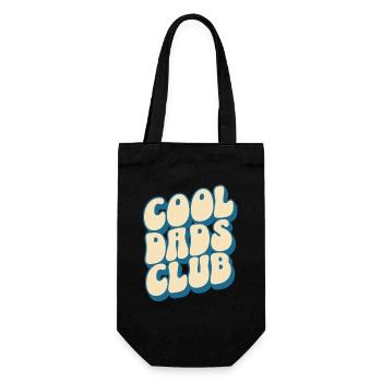 Cool Dads Club Papa Vater Vatertag - Geschenkbeutel für Flaschen - Schwarz - Vorne