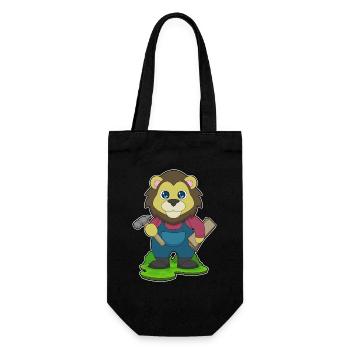 Marteau charpentier lion - Sac à bouteille - noir - Devant