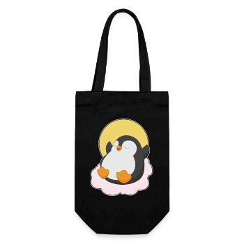 Penguin Clouds - Gift Bag for Bottles - black - Front