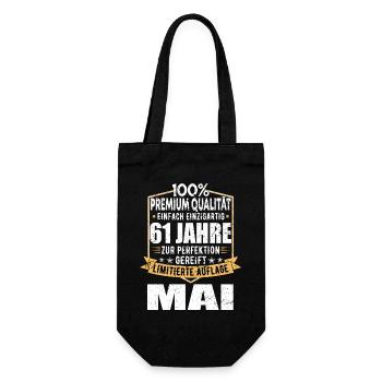 61 ans anniversaire Design Limited - Sac à bouteille - noir - Devant