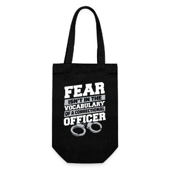 Fear Isn't In The Vocabulary Jail Guard - Gift Bag for Bottles - black - Front