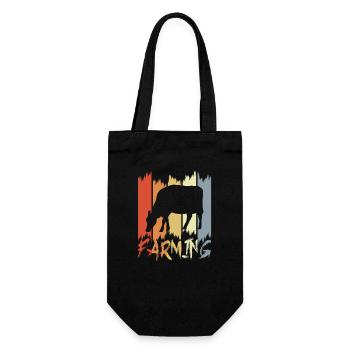 Dairy farmer - Gift Bag for Bottles - black - Front