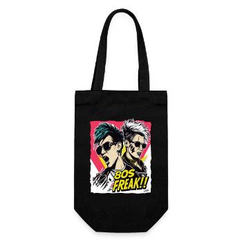 Pop music culture and 80s freak - Gift Bag for Bottles - black - Front