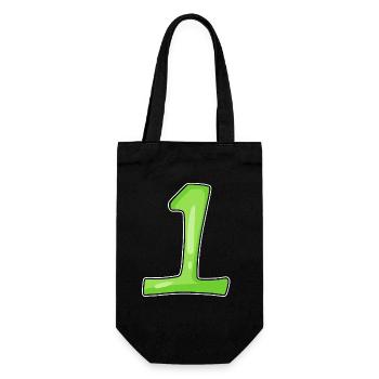 Numéro 1 Vert - Sac à bouteille - noir - Devant