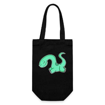 Dino Motif Dinosaur Green - Gift Bag for Bottles - black - Front
