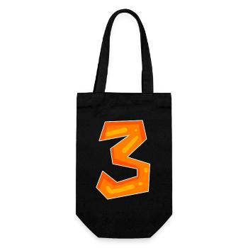 3 orange - Sac à bouteille - noir - Devant