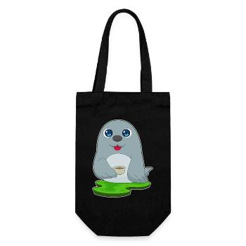 Seal Coffee Mug - Gift Bag for Bottles - black - Front