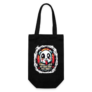 Cool drôle coquin panda ours - Sac à bouteille - noir - Devant