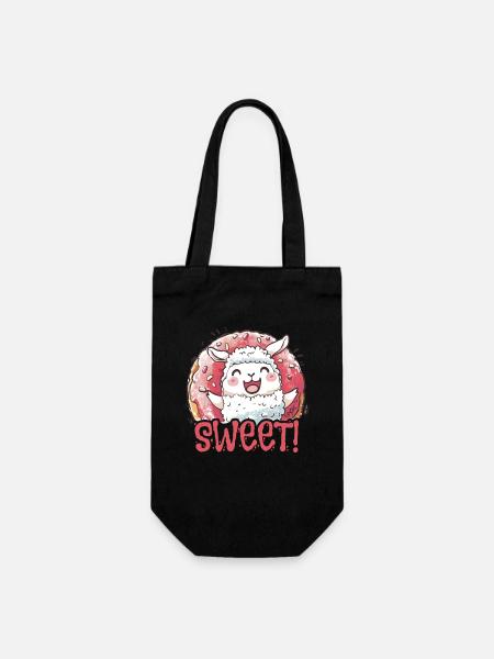 Mouton mignon : mignon et adorable - Sac à bouteille - noir