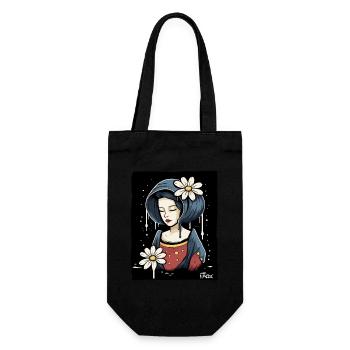 Butterflower Beauty: The Wise Woman - Gift Bag for Bottles - black - Front
