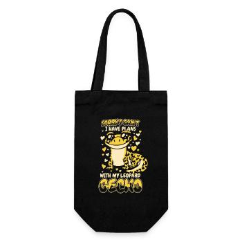 J’ai des projets avec mon gecko léopard Gekkota - Sac à bouteille - noir - Devant