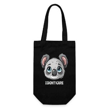 Mignon koala, je m’en fiche - Sac à bouteille - noir - Devant