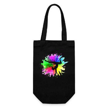 Gymnast Gymnastics Gymnastics Club Gymnastics Gymnastics - Gift Bag for Bottles - black - Front