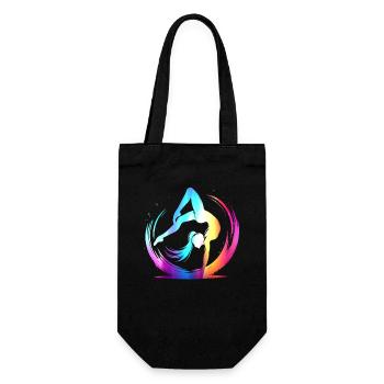 Gymnast Gymnastics Gymnastics Club Gymnastics Gymnastics - Gift Bag for Bottles - black - Front