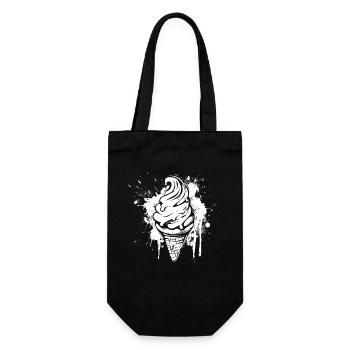 Ice cream cone Splash - Gift Bag for Bottles - black - Front