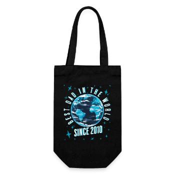Best dad in the world since 2010 Father's Day - Gift Bag for Bottles - black - Front