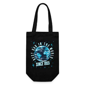 Best dad in the world since 1955 Father's Day - Gift Bag for Bottles - black - Front