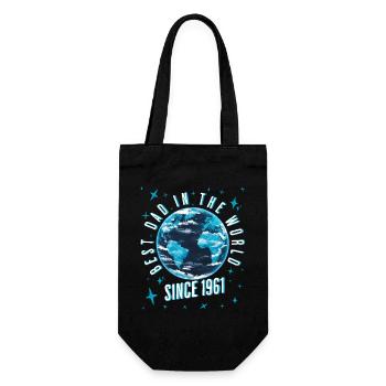 Best dad in the world since 1961 Father's Day - Gift Bag for Bottles - black - Front