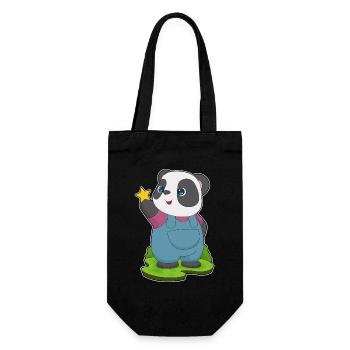 Étoile Panda - Sac à bouteille - noir - Devant