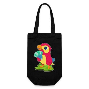 Éventail de main de perroquet - Sac à bouteille - noir - Devant