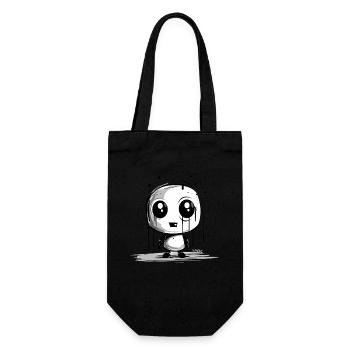 Homme guimauve : Petit gars drôle - Sac à bouteille - noir - Devant