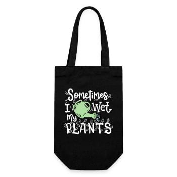 Garten Gärtner - Geschenkbeutel für Flaschen - Schwarz - Vorne