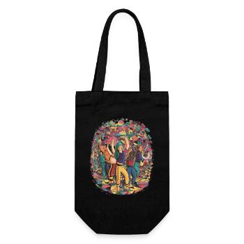 Fête de la Diverité Chromatique - Sac à bouteille - noir - Devant