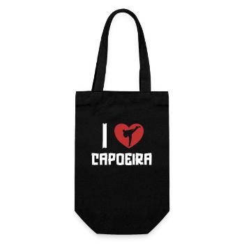Ich liebe Capoeira Ginga Capoeirista Tanz Capoeira - Geschenkbeutel für Flaschen - Schwarz - Vorne