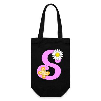 Lettre S - Sac à bouteille - noir - Devant
