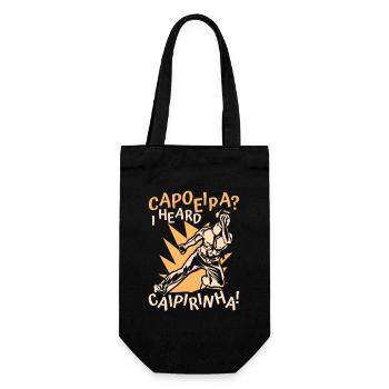 Capoeira I Heard Caipirinha Ginga Capoeirista - Gift Bag for Bottles - black - Front