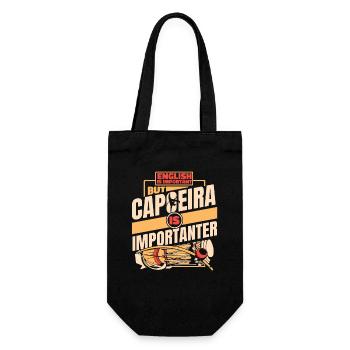 Education Is Important But Capoeira Is - Gift Bag for Bottles - black - Front