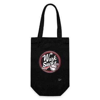 Work is annoying - Gift Bag for Bottles - black - Front