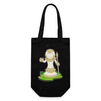 Chess piece pawn chess - Gift Bag for Bottles - black - Front